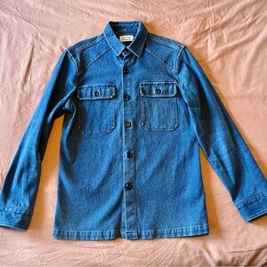 Taylor Stitch - Indigo Boss Duck work wear button up, canvas. Size M-40
